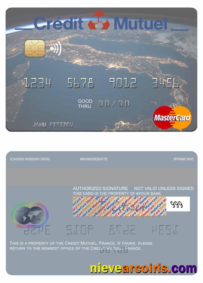 France Credit Mutuel Bank mastercard
